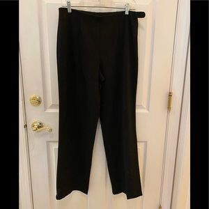 Coldwater Creek black holly pants. Very flattering, flat front, side zipper. 10
